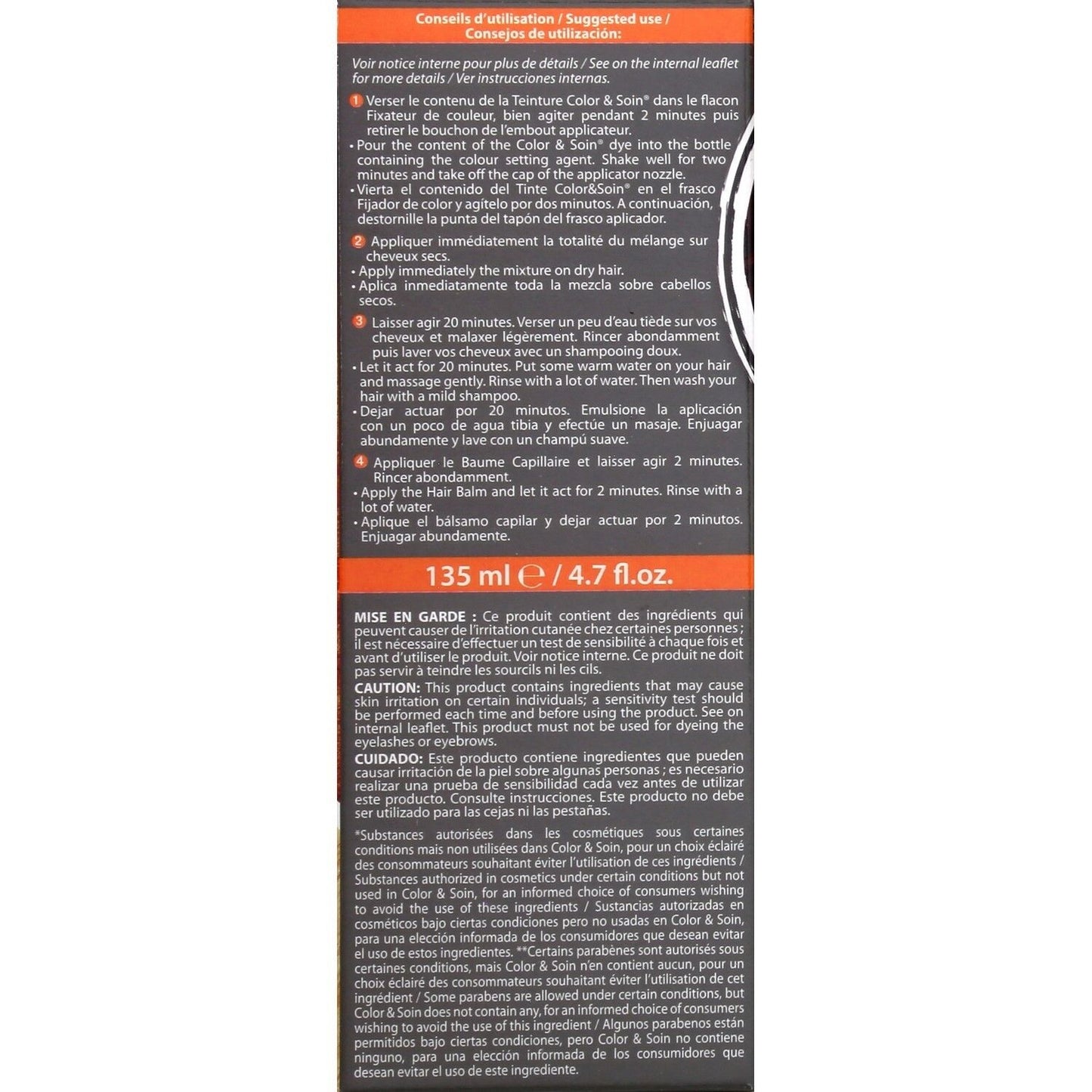 Permanente Farbe 8 g Hellgoldblond, Farbe und Pflege ohne Ammoniak, 3 CHENES