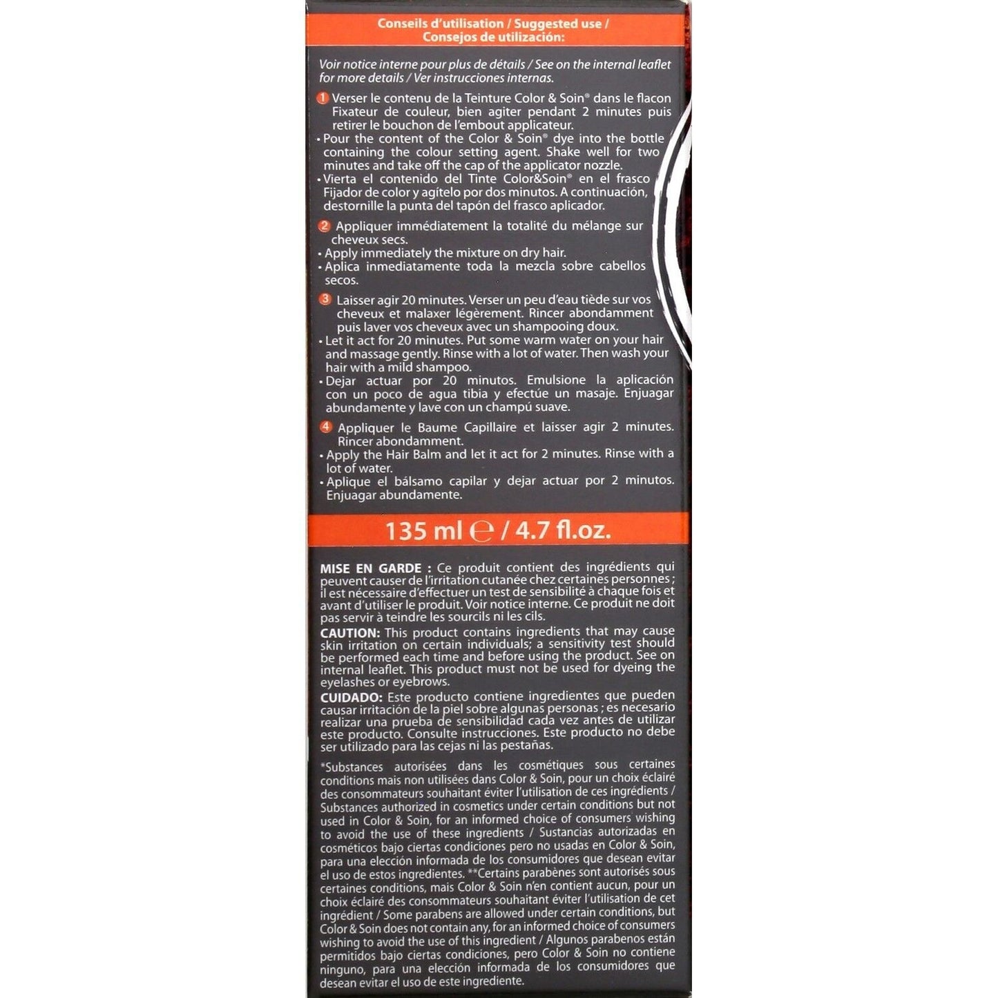 Permanente Farbe 6b Kakaobraun Ammoniakfreie Farbe und Pflege 3 CHENES