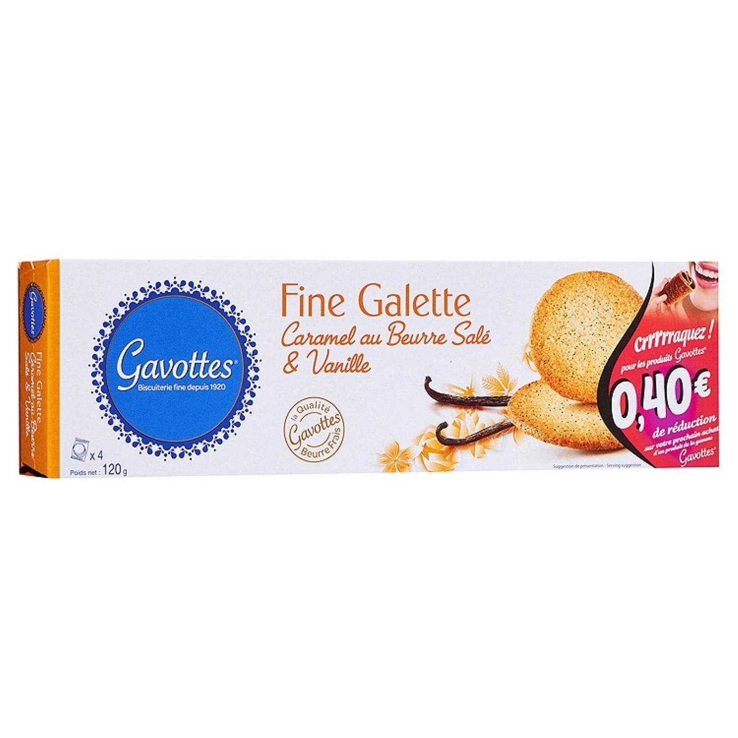 GAVOTTES Salted Caramel & Vanilla Biscuits