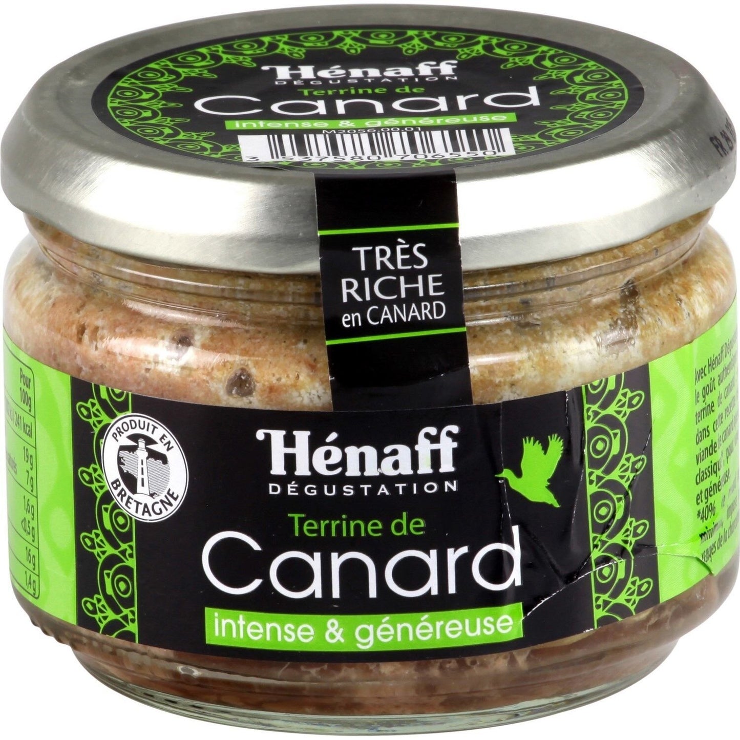 Terrine de Canard HENAFF le pot de 180g