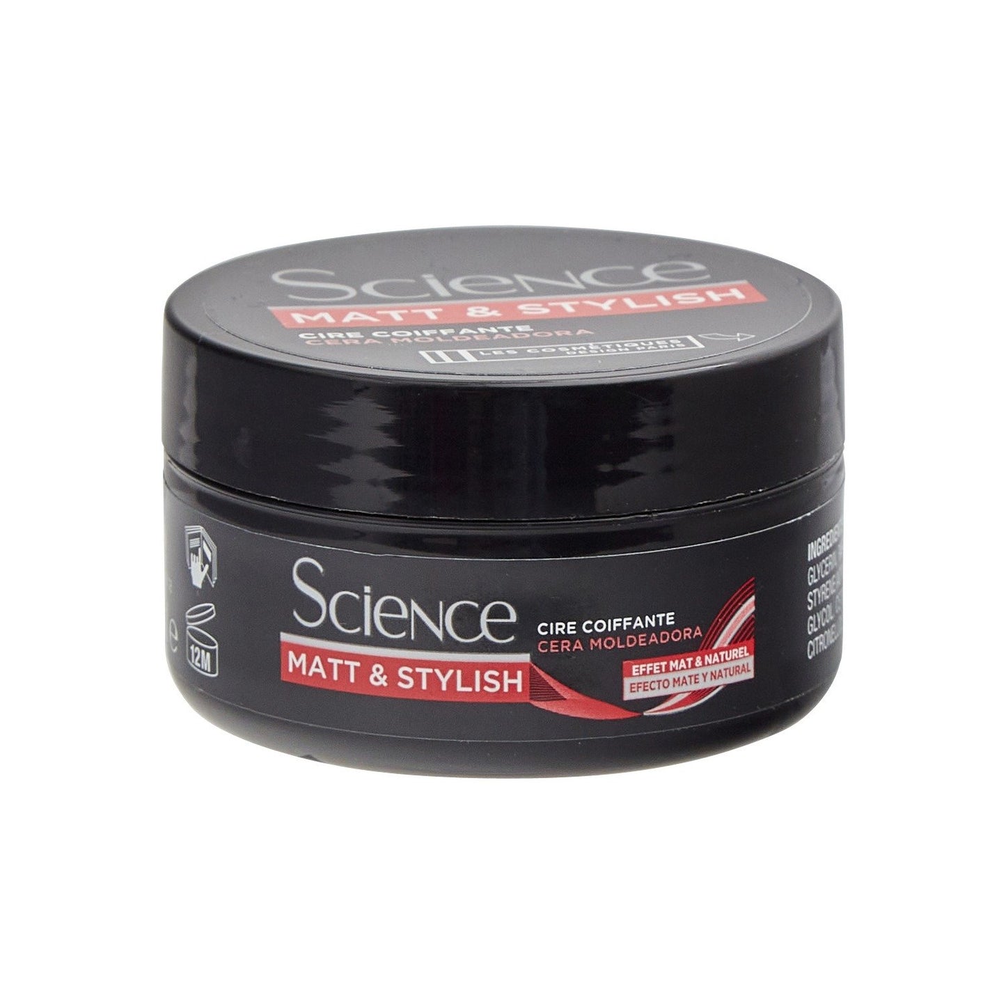 Cire Coiffante Effet Mat et Naturel LCS SCIENCE KERA le pot de 75mL