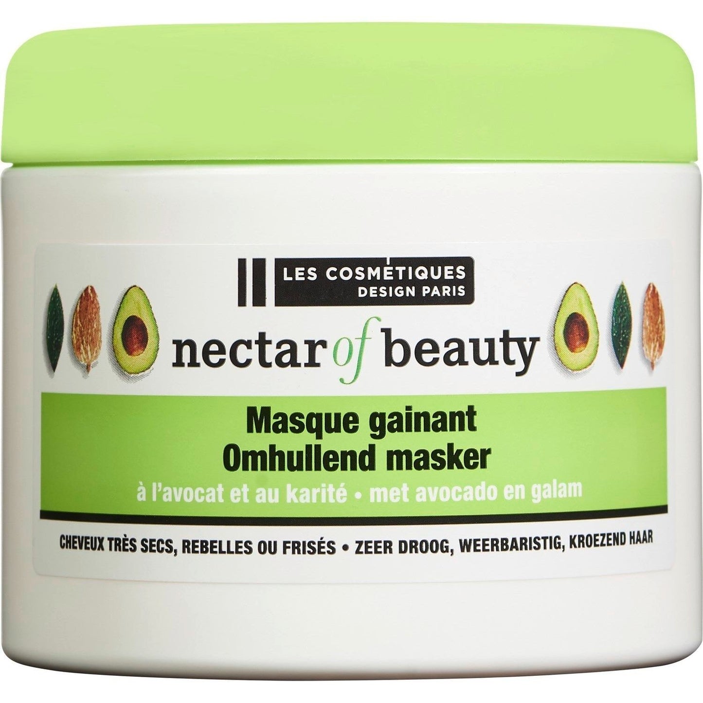 Masque Cheveux Gainant Avocat Karité LES COSMETIQUES DESIGN PARIS