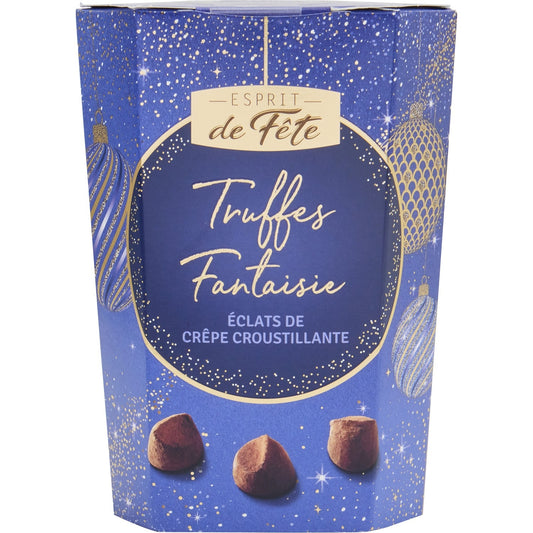 Chocolate Truffles with Lace Crepe Shards, FESTIVE SPIRIT