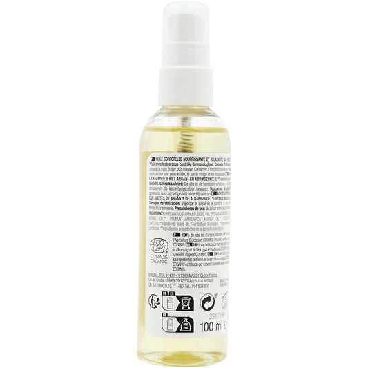 Huile Nourrissante et Relaxante Argan Abricot NECTAR OF BIO