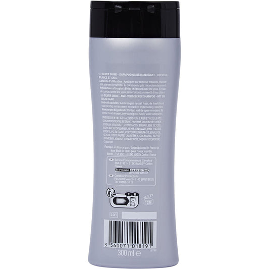 Shampoing Cheveux Blancs et Gris Silver Shine Déjaunissant SCIENCE