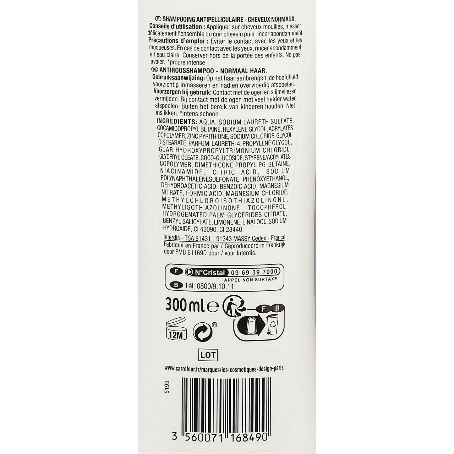 Shampooing Antipelliculaire KERASCIENCE