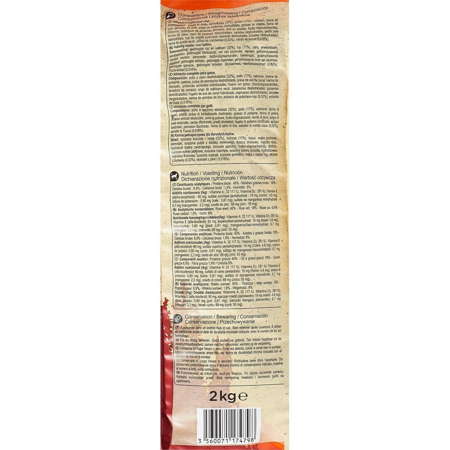 Croquettes pour Chat Adulte Stérilisé Sans Céréales Poulet Original Instinct ORIGINAL INSTINCT