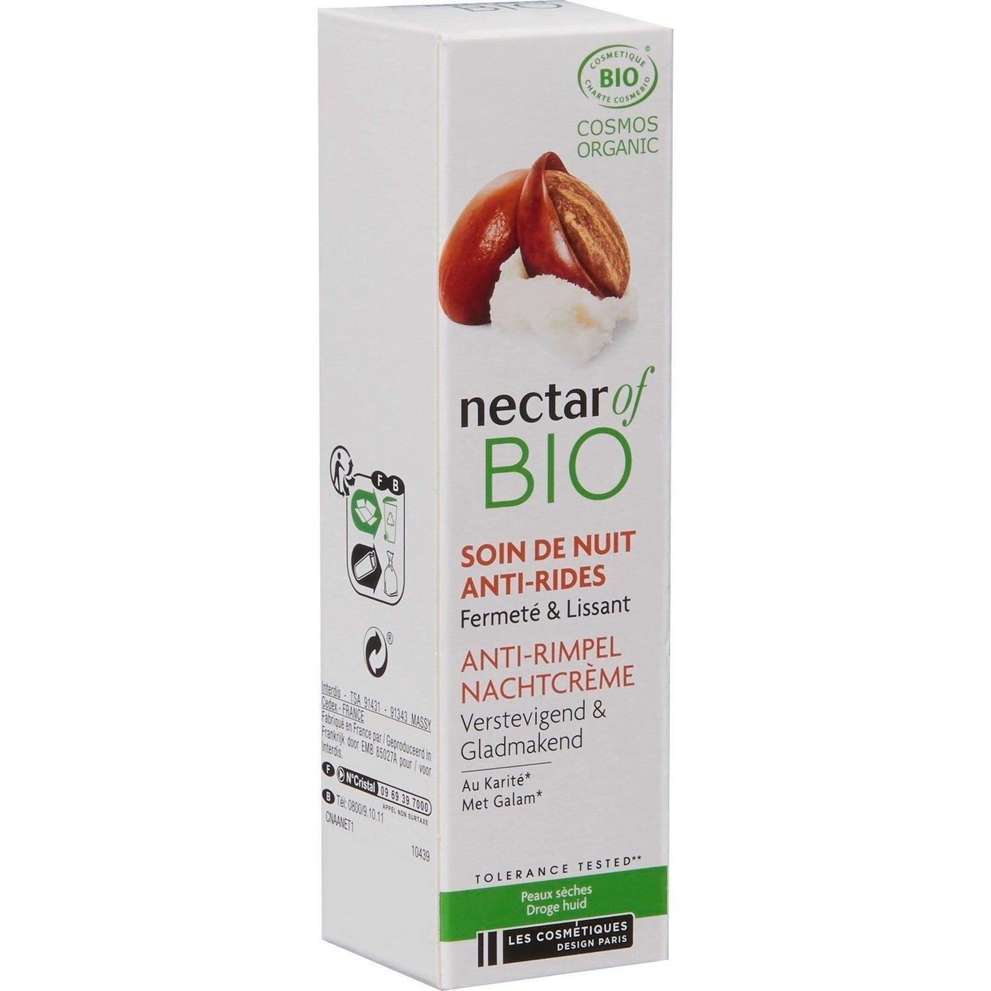 Crème Anti-Rides Nuit NECTAR OF BIO le tube de 30mL