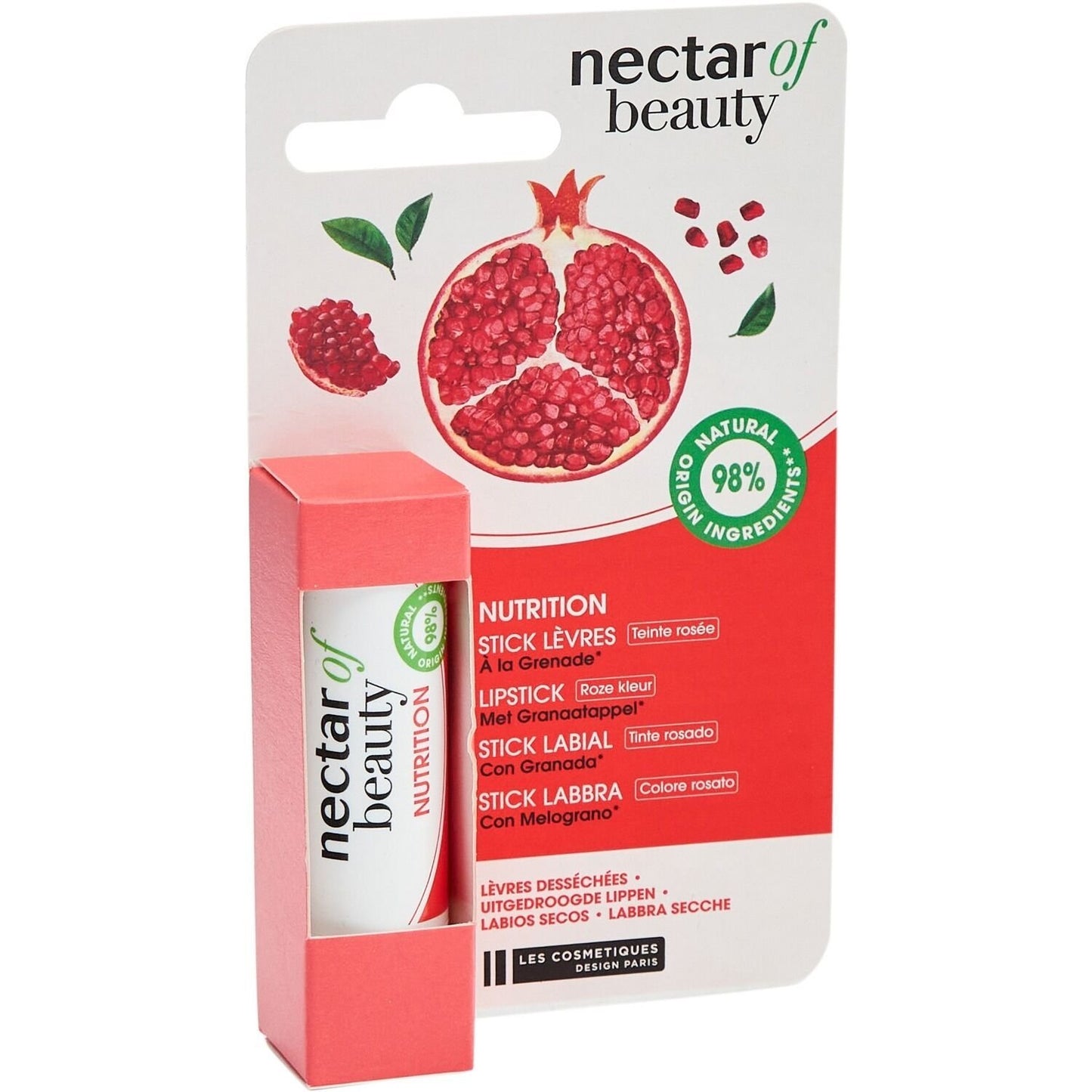 Stick à Lèvres Nutrition Grenade NECTAR OF BEAUTY le stick de 4g