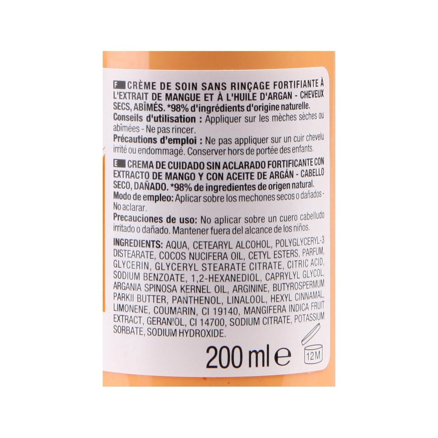 Mango Argan Leave-In Hair Care, Nutrition NECTAR OF BEAUTY