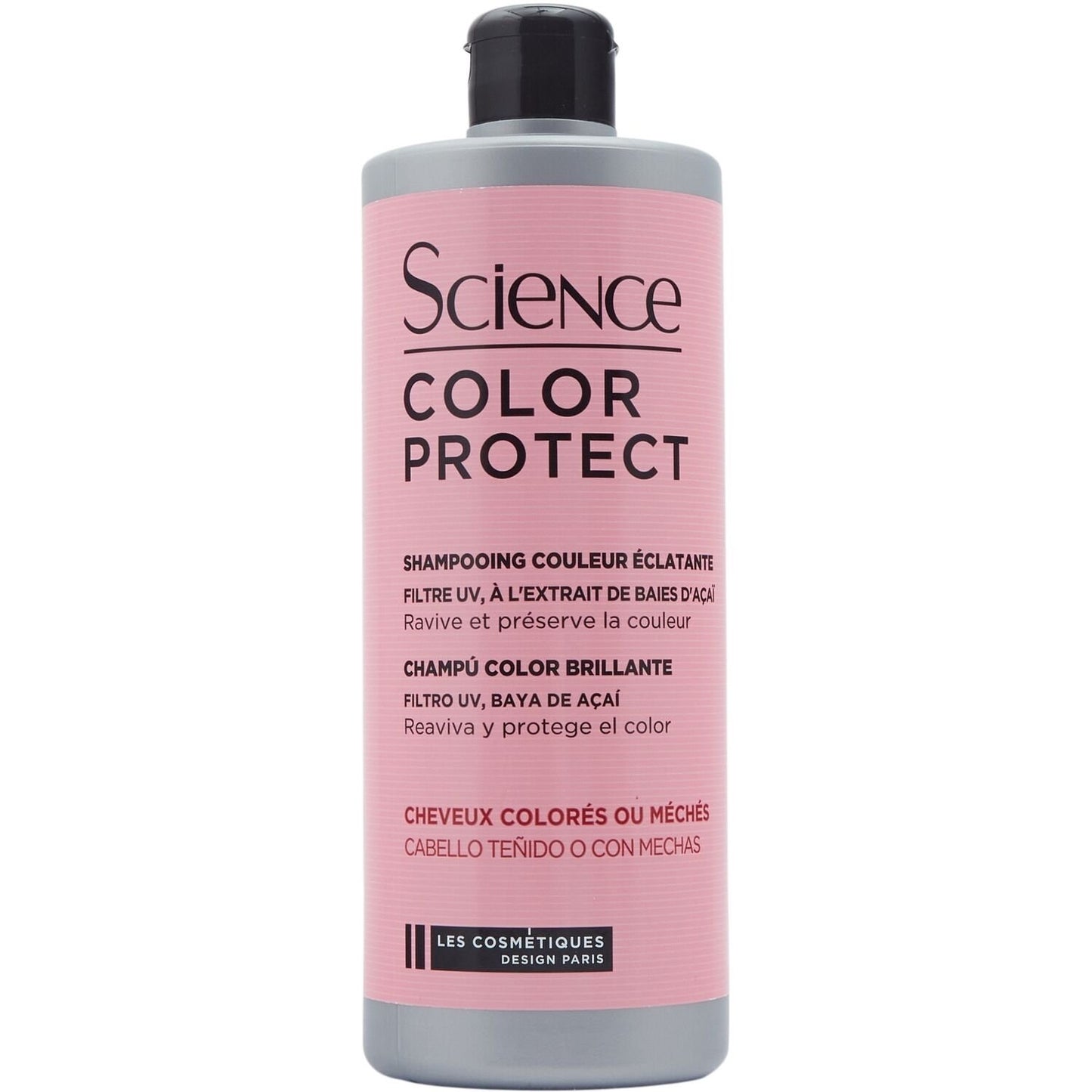 Shampoing Couleur Éclatante Cheveux Colorés Ou Méchés Filtre Uv Extrait de Baies d'Acaï SCIENCE le flacon de 750mL