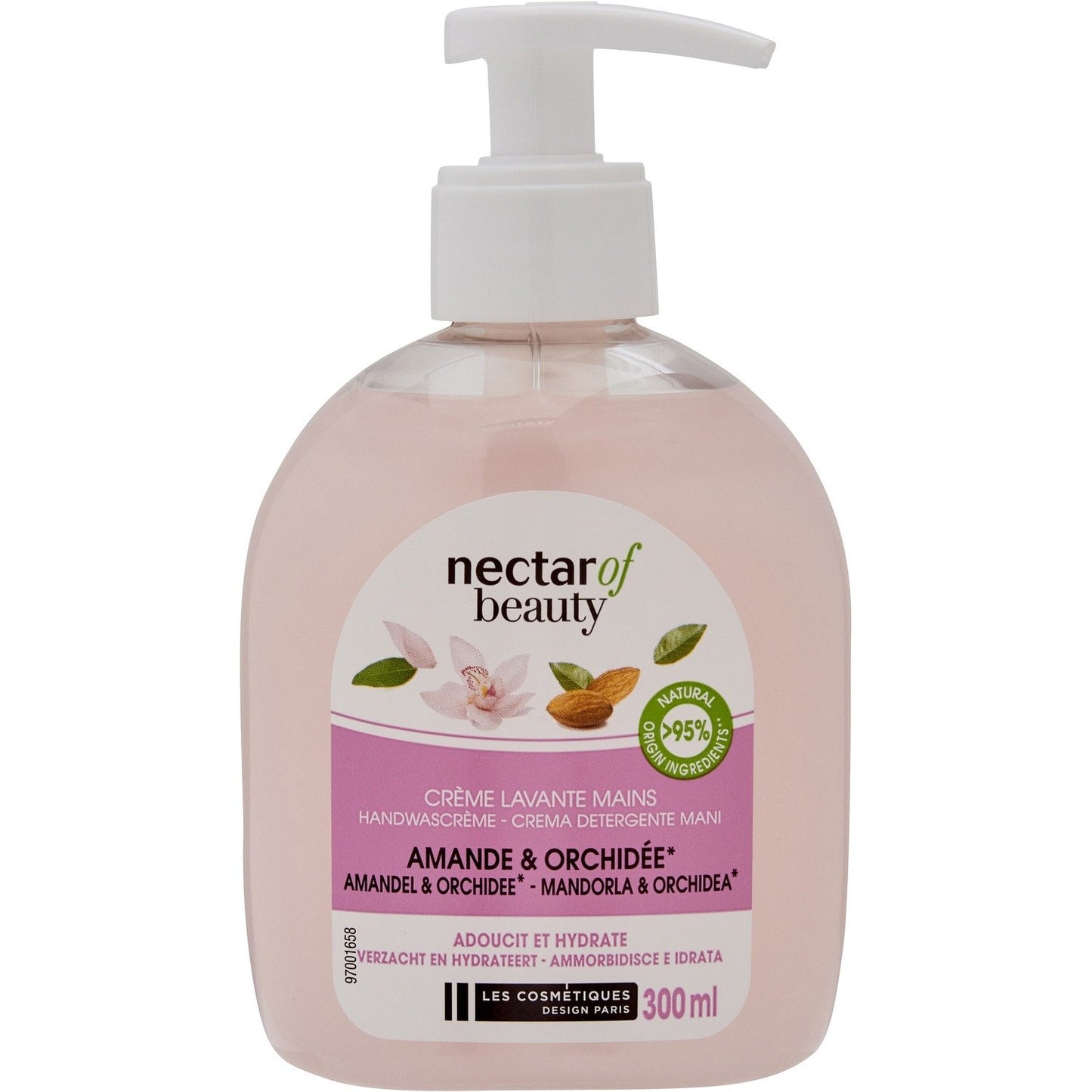 Savon Liquide Amande et Orchidée NECTAR OF BEAUTY le flacon de 300mL