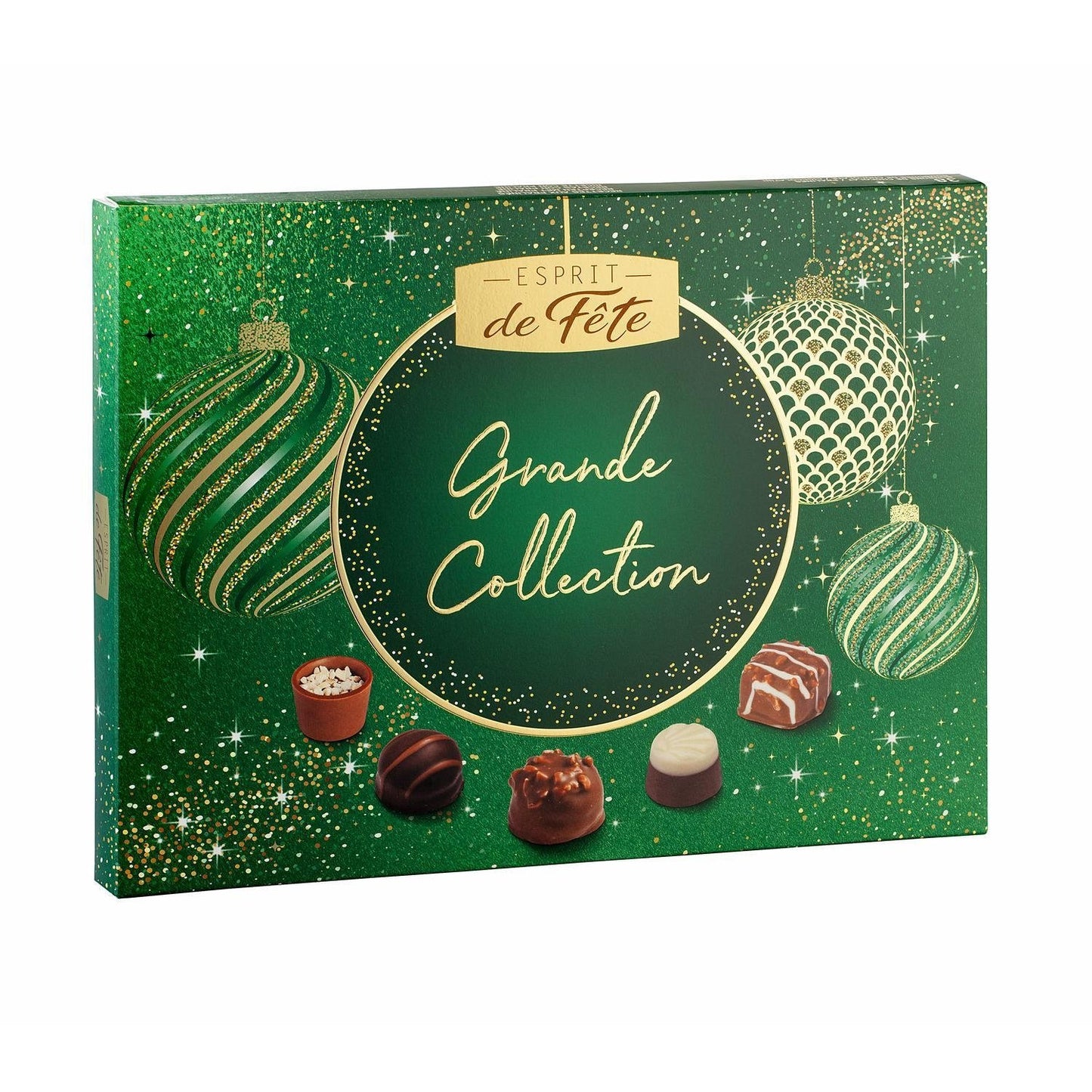 Assortiment de Chocolats Lait et Noir ESPRIT DE FETE - Gamme de Noël 2025 la boite de 398g