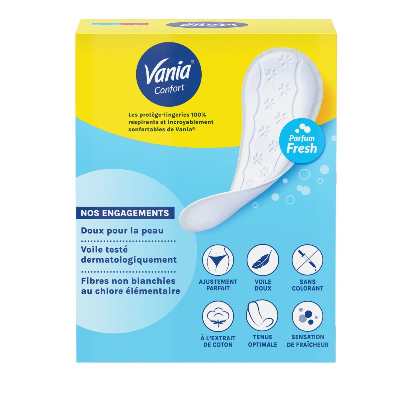 VANIA Normal Comfort Panty Liners Fresh Scent Breathable