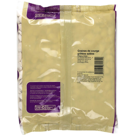 Graines de Courge Grillées Salées POP NUTS