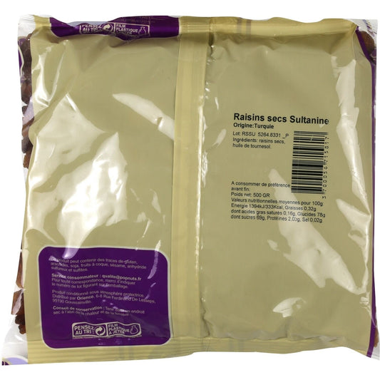 Raisins Secs Sultanine POP NUTS