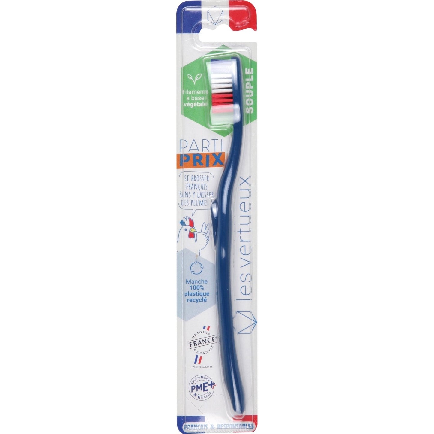 Brosse à Dents Souple LES VERTUEUX la brosse à dents