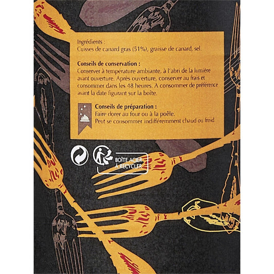 Confit de Canard 2 Cuisses METS DES ROIS