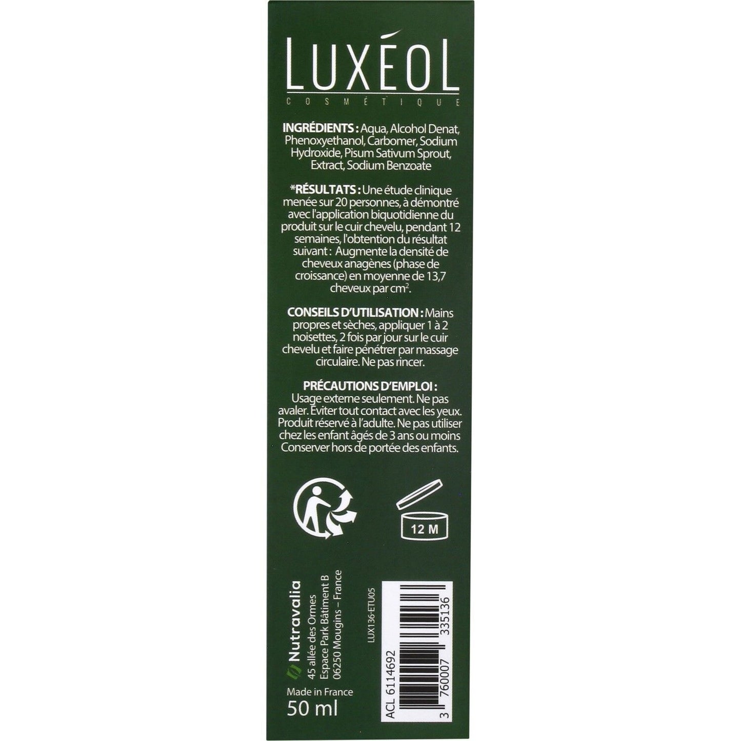 LUXEOL Haarwachstum Haarpflege