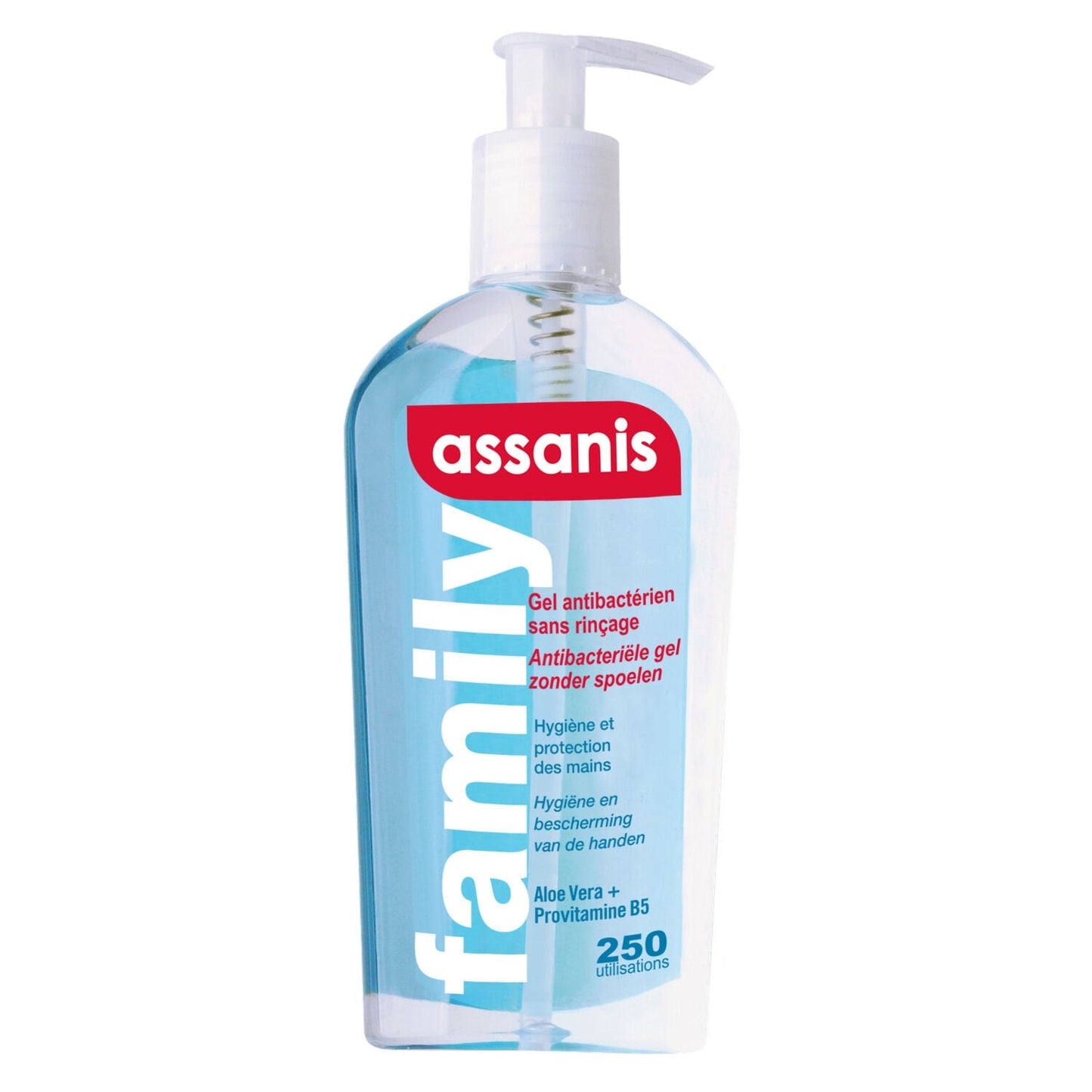 Gel Antibactérien Hydratant Aloe Vera et Vitamine E Family ASSANIS