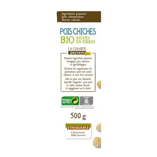 Organic Gascony Chickpeas from Local Farmers