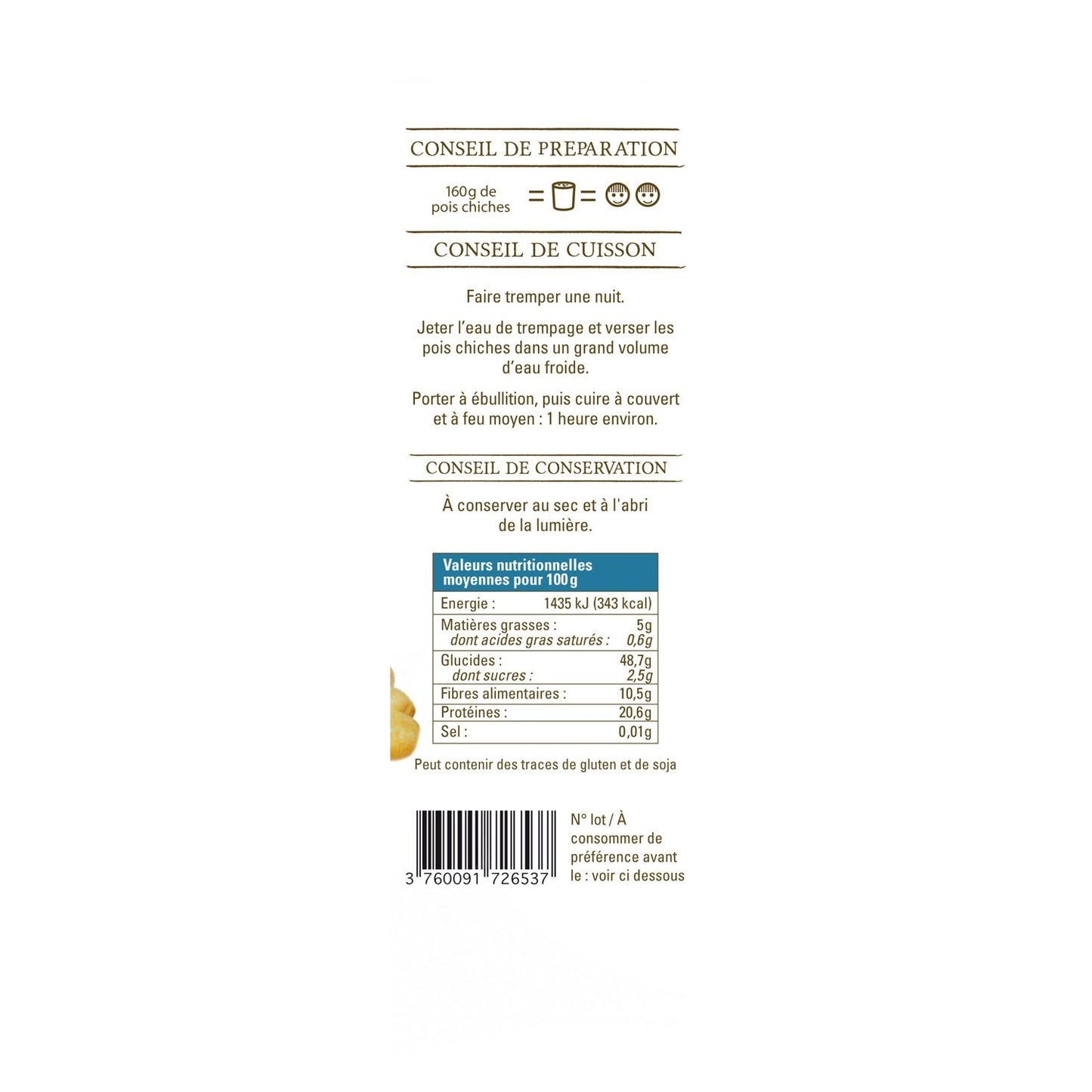 Organic Gascony Chickpeas from Local Farmers