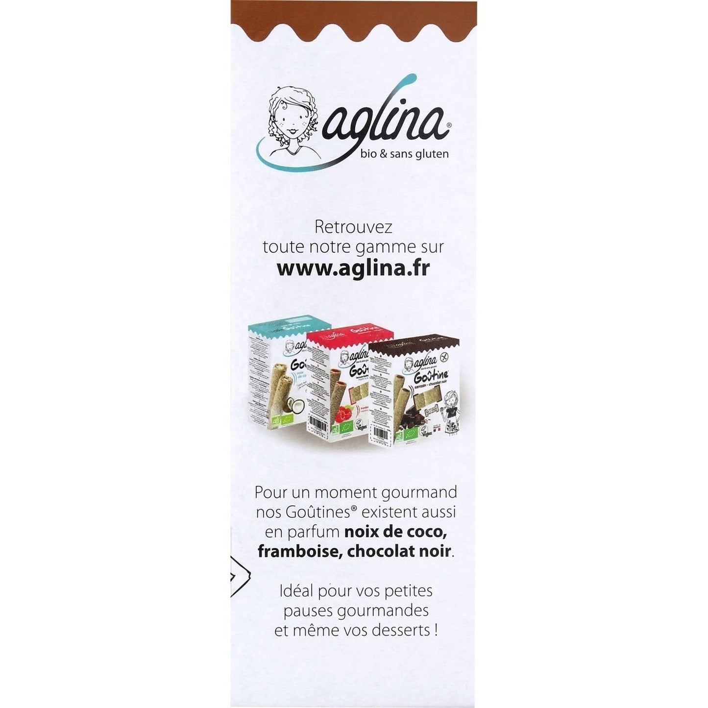 AGLINA Glutenfreie Bio-Kekse mit Kakao und Haselnüssen