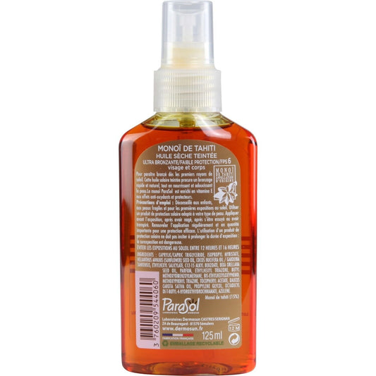 Huile Sèche Teintée Monoï Fps 6 PARASOL