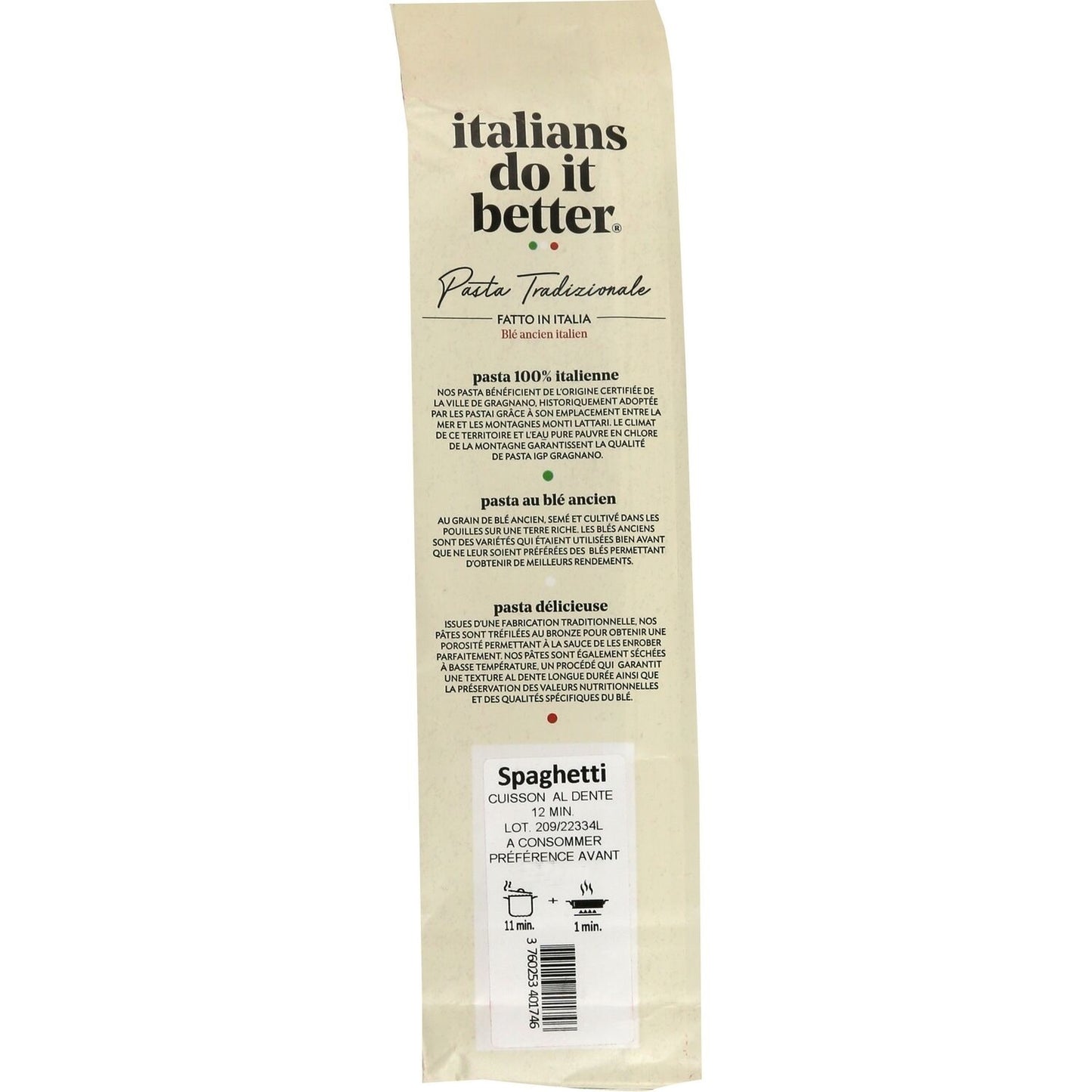 Spaghetti Pasta ITALIANS DO IT BETTER