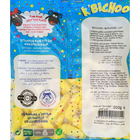 Bonbons Halal Bananes K'BICHOO