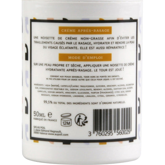 After-Shave Gesichtspflege Feuchtigkeitscreme AU POIL