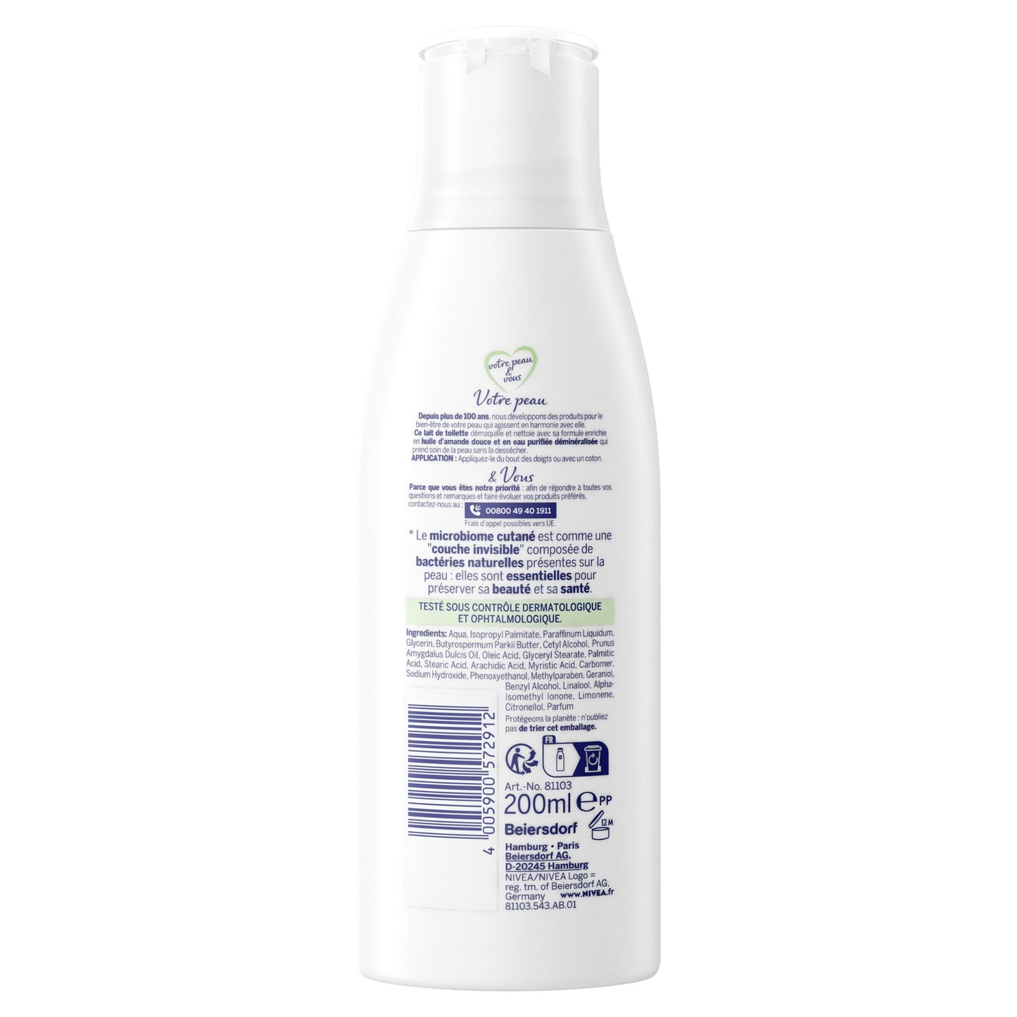NIVEA Mandel Gesichtsreinigungsmilch für trockene Haut