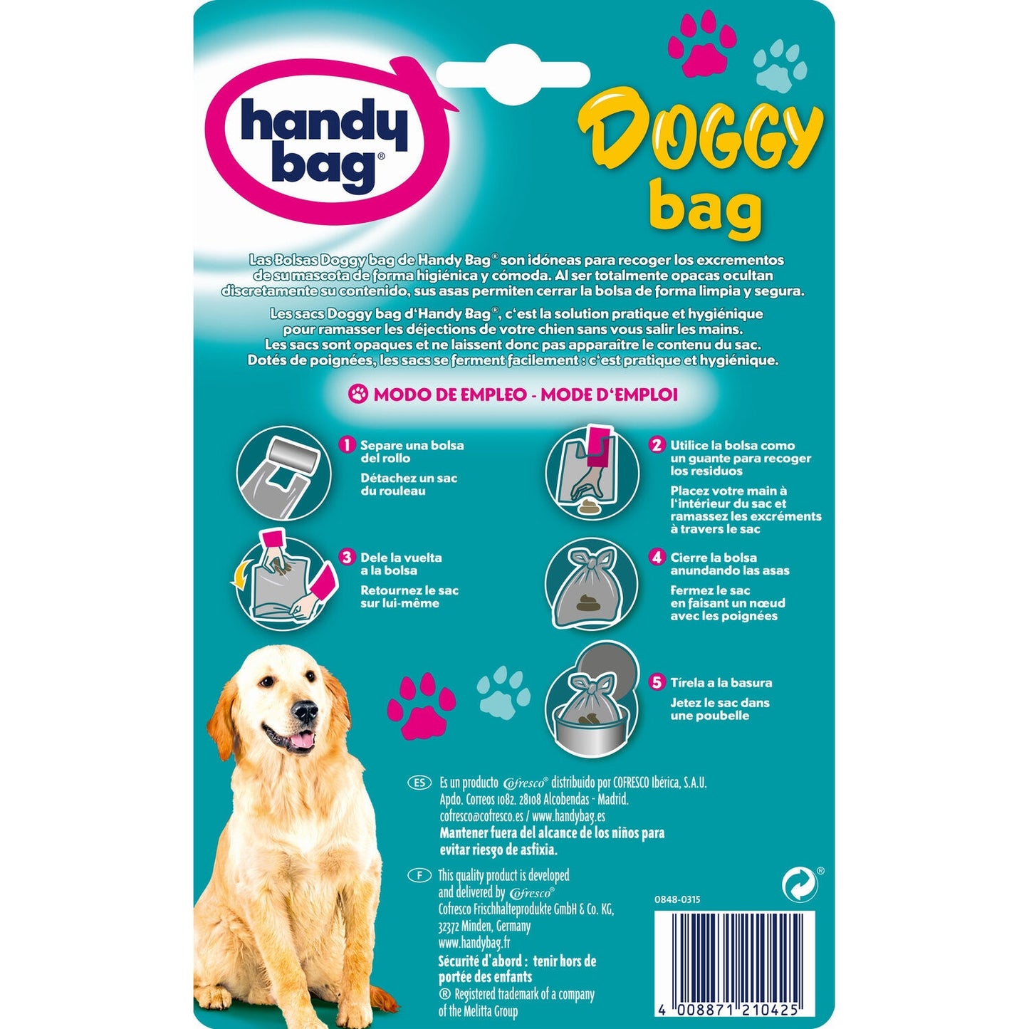 Sac Poubelle Doggy Bag 3L HANDY BAG