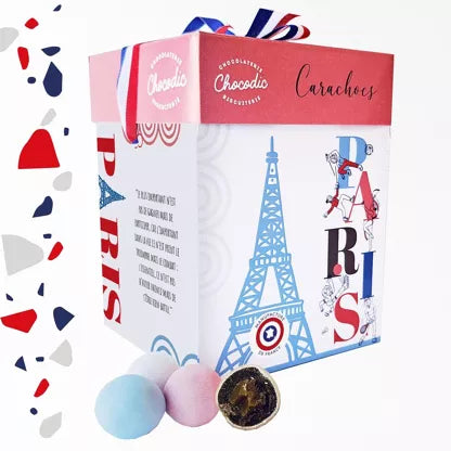 Maxi cube cadeau carachocs caramel tendre CHOCODIC