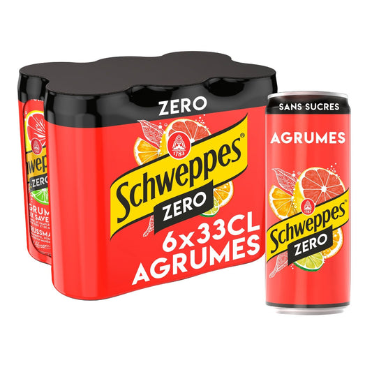 Soda Zero Saveur Agrumes SCHWEPPES