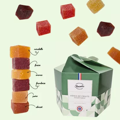 Coffret assortiment pâtes de fruits multi-fruits CHOCODIC