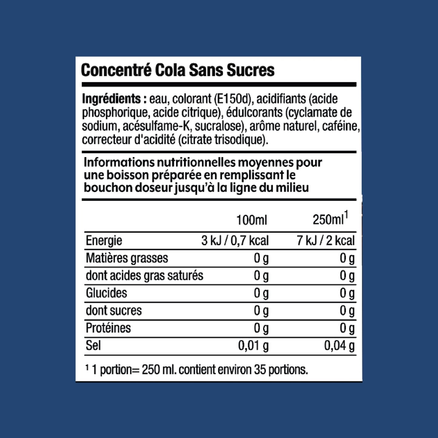 Concentré Cola Sans Sucres 440ml SODASTREAM