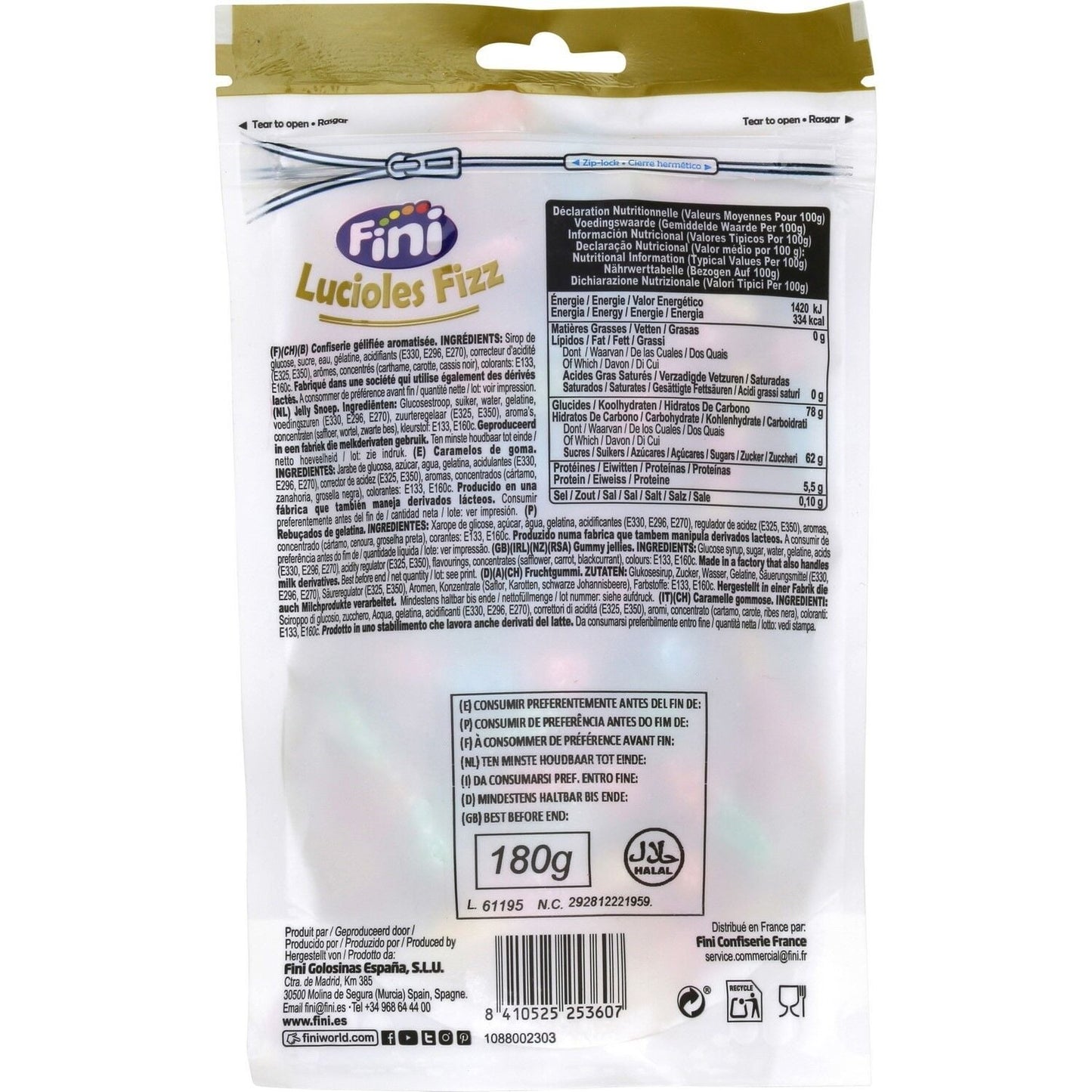 Bonbons Lucioles Fizz Halal FINI