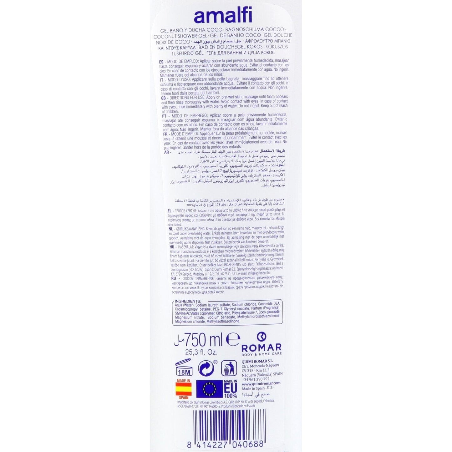 Gel Douche Coco AMALFI