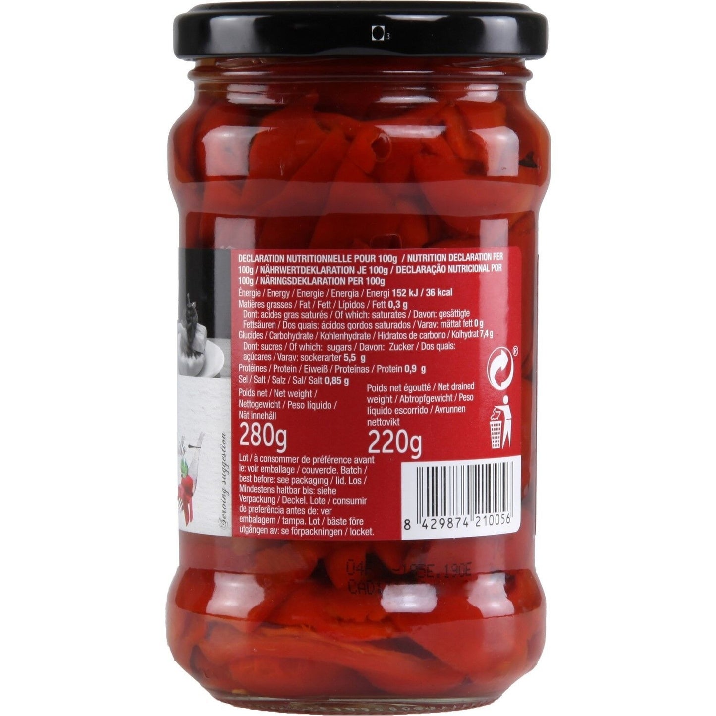 Piquillon-Paprika in Streifen PLAZA DEL SOL