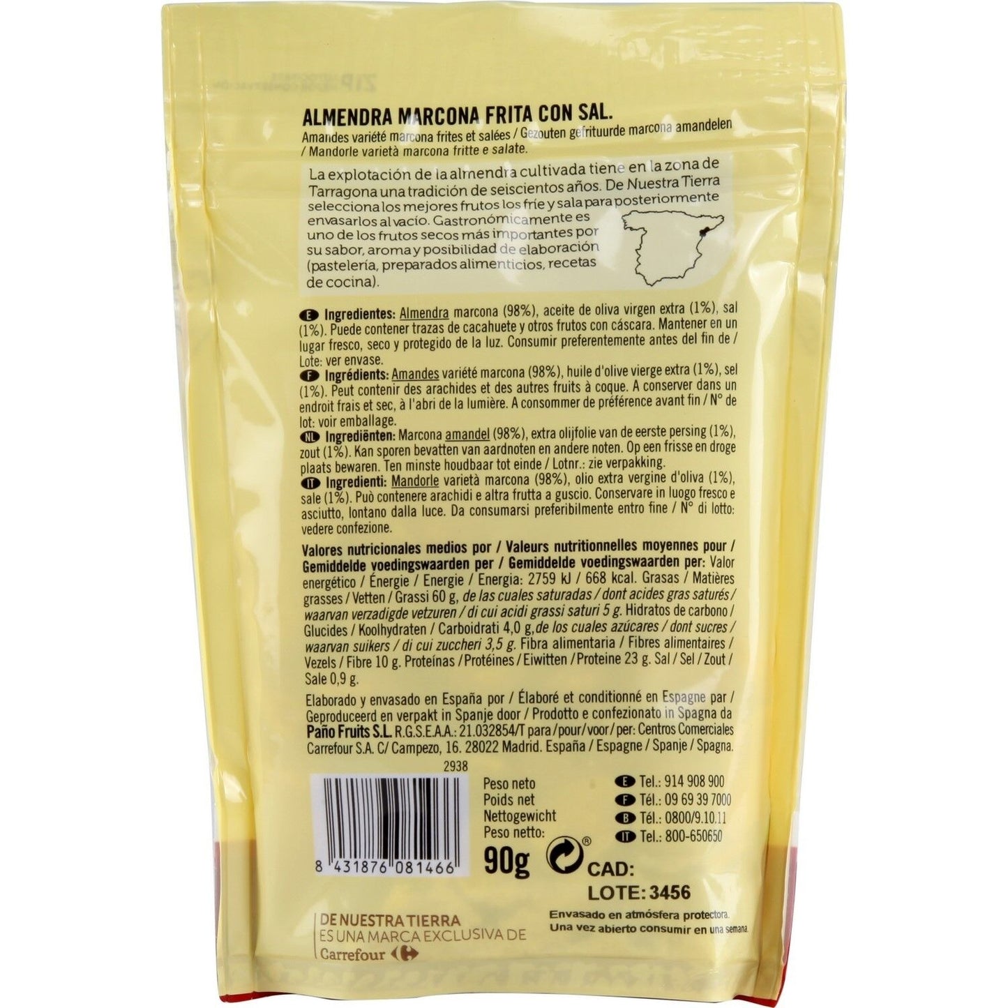 Amandes Marcona Frites DE NUESTRA TIERRA