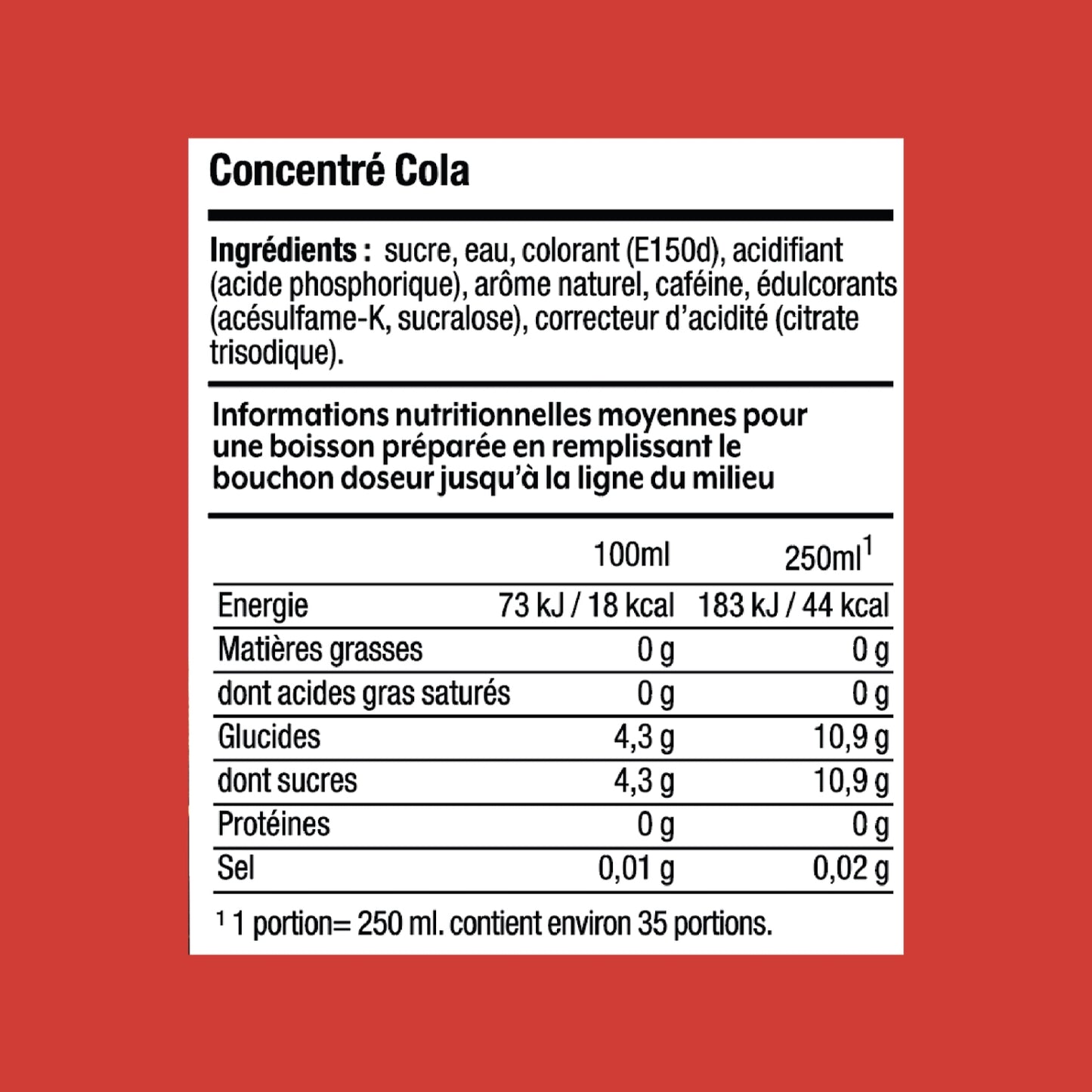 Concentré Cola 440ml SODASTREAM