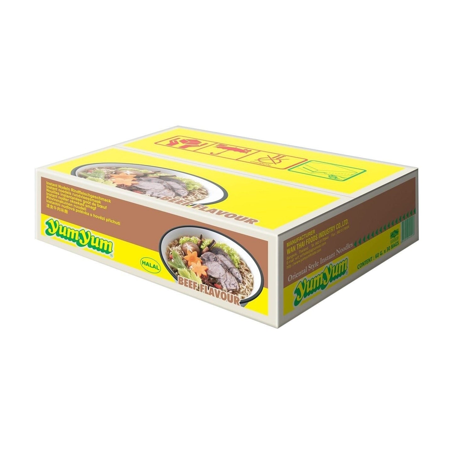 Soupe Déshydratée Nouilles Saveur Bœuf YUM YUM