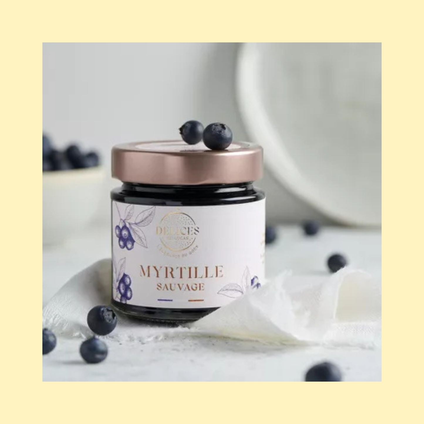 Confiture myrtille sauvage O'DÉLICES DE LUCAS