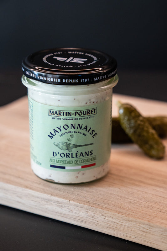 Mayonnaise à la moutarde d'Orléans aux morceaux de cornichons MARTIN POURET