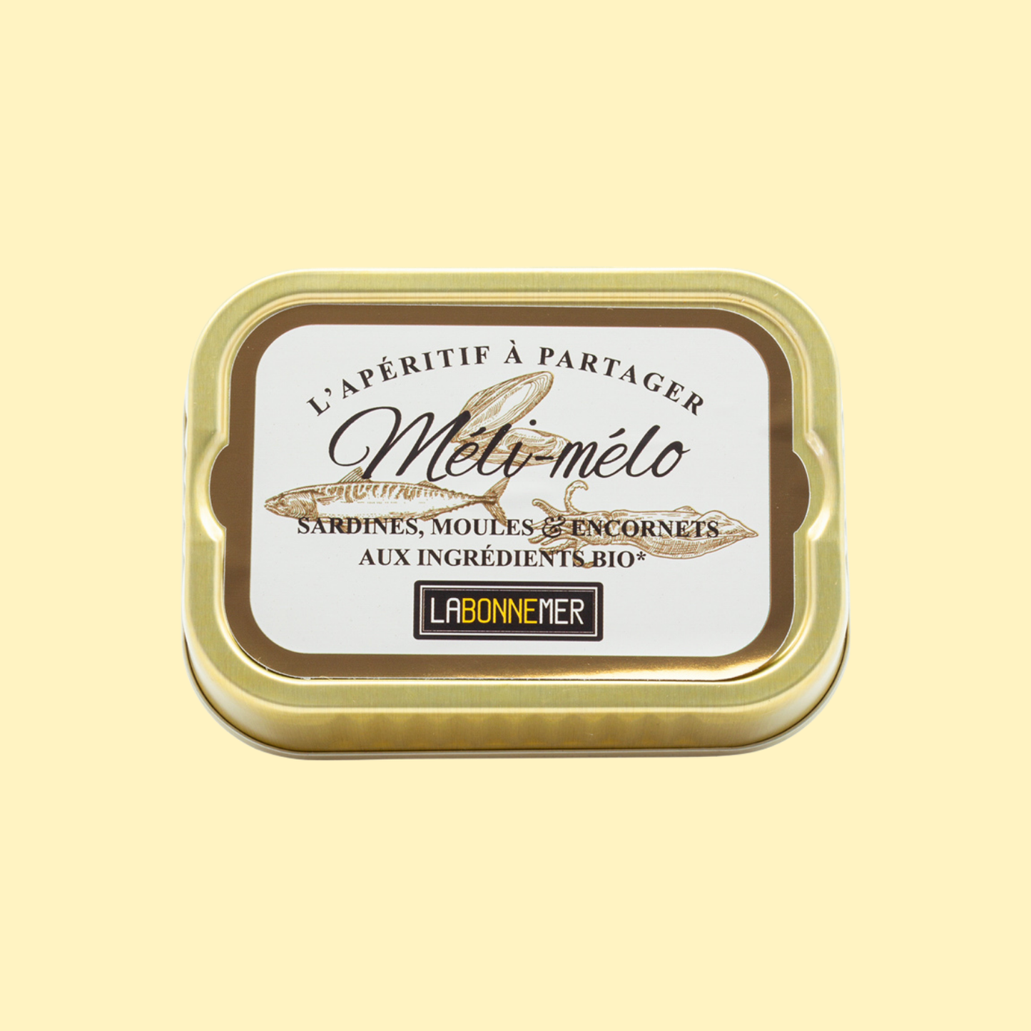 Méli-mélo sardines moules et encornets bio FERRIGNO