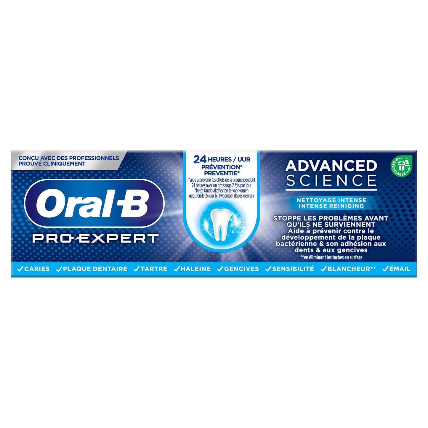Dentifrice Nettoyage Intense Advanced Science Prévention Pro-Expert ORAL-B