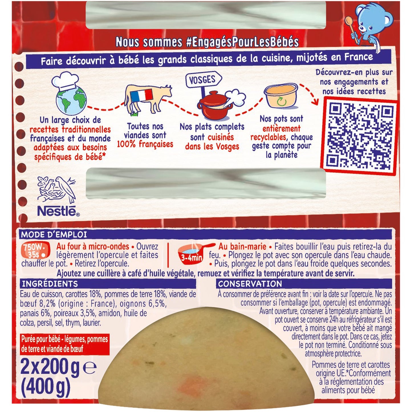 NESTLE Pot au Feu Baby Meal 8+ Months