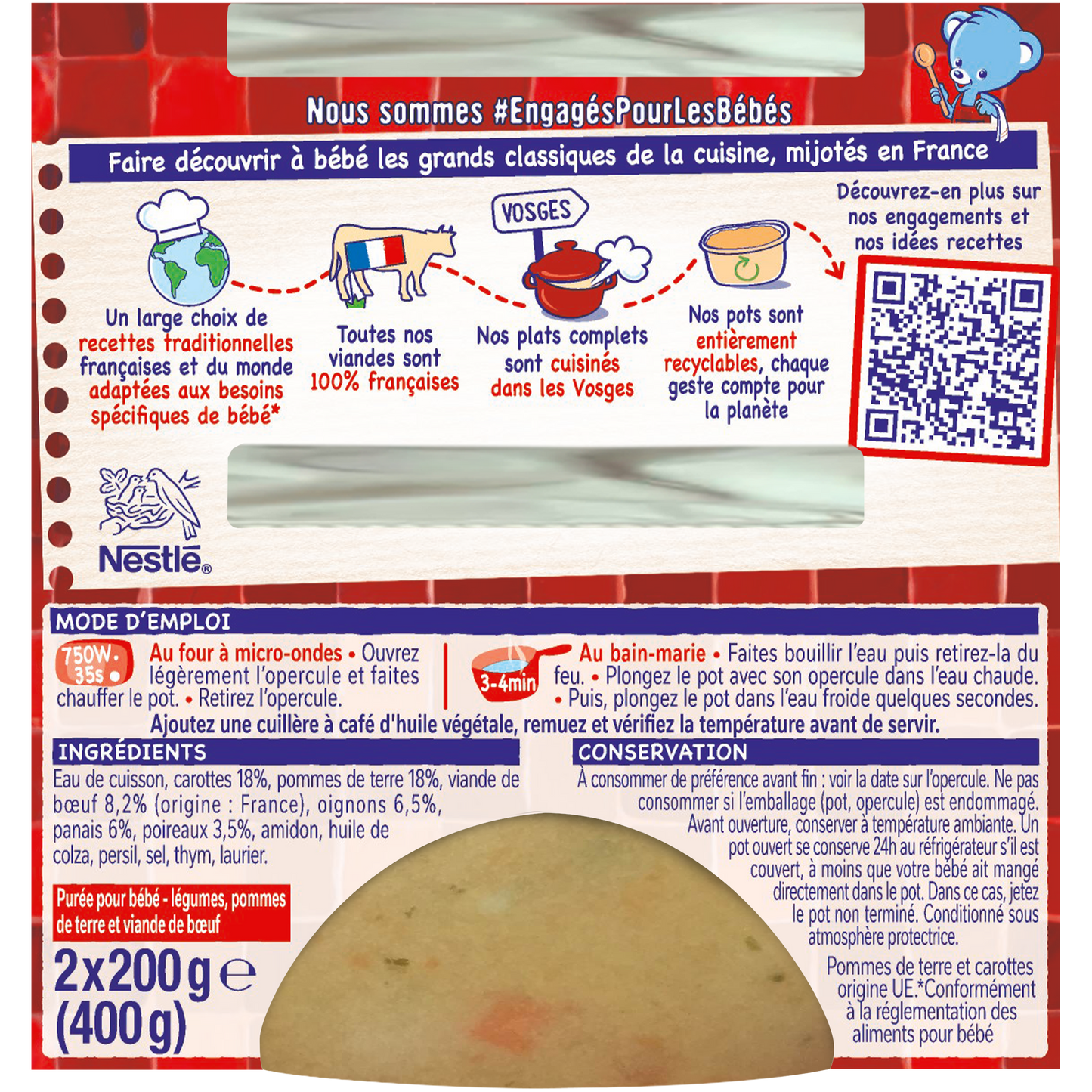 NESTLE Pot au Feu Baby Meal 8+ Months