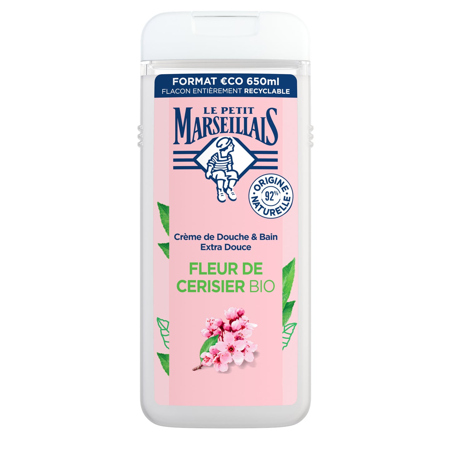 LE PETIT MARSEILLAIS Bio-Kirschblüten-Feuchtigkeits- und Pflegeduschgel
